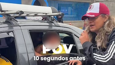 Influencer se acercó a un carro cerca del Estadio Saprissa y el chofer sufrió una situación que nadie desea: vea el insólito video