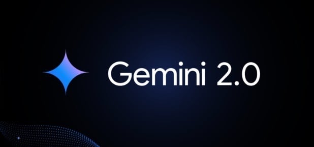 Logotipo de Gemini 2.0, la nueva actualización del modelo de lenguaje de Google con capacidades avanzadas de IA.