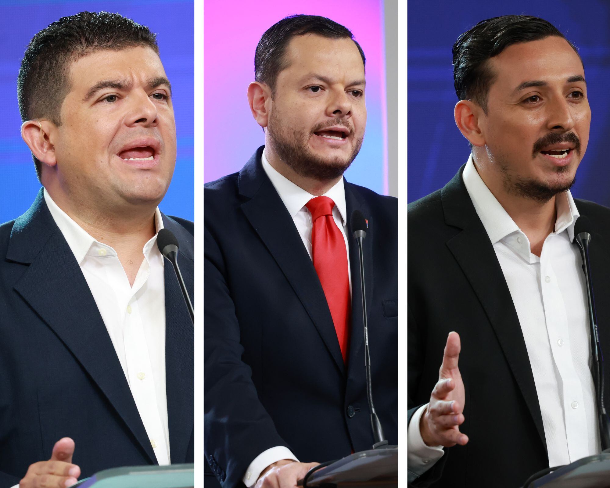 Álvaro Ramos, Juan Carlos Hidalgo y Ariel Robles