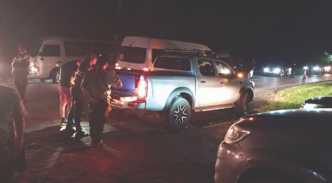 Controles de autoridades contra caminatas nocturnas y de madrugada en volcán Arenal la semana anterior. Fotografía: