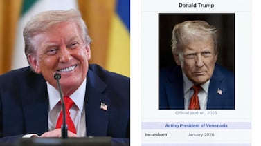 Donald Trump publica imagen donde se presenta como ‘presidente interino’ de Venezuela