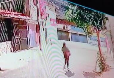 La joven fue captada por un video de seguridad en el momento que desapareció.