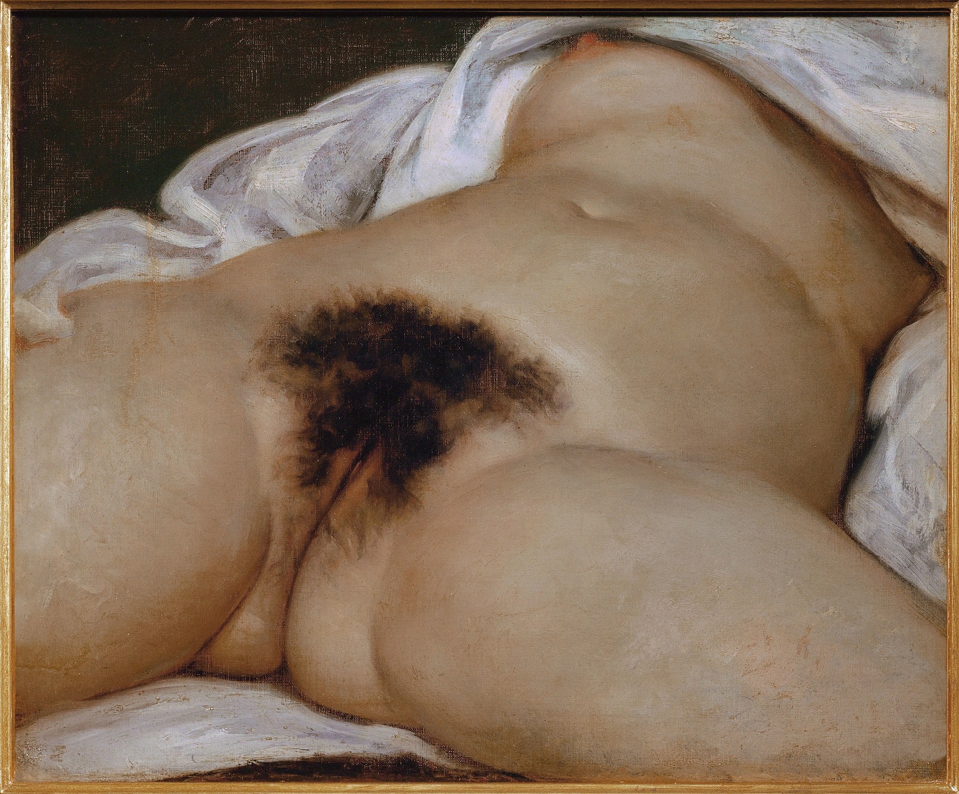 'L'Origine du monde' ('El origen del mundo'). óleo de 1866 de Gustave Courbet, exhibido en el Museo de Orsay.