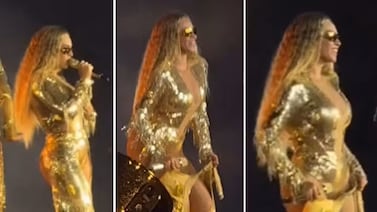 A Beyoncé se le caen los pantalones durante un concierto: vea video