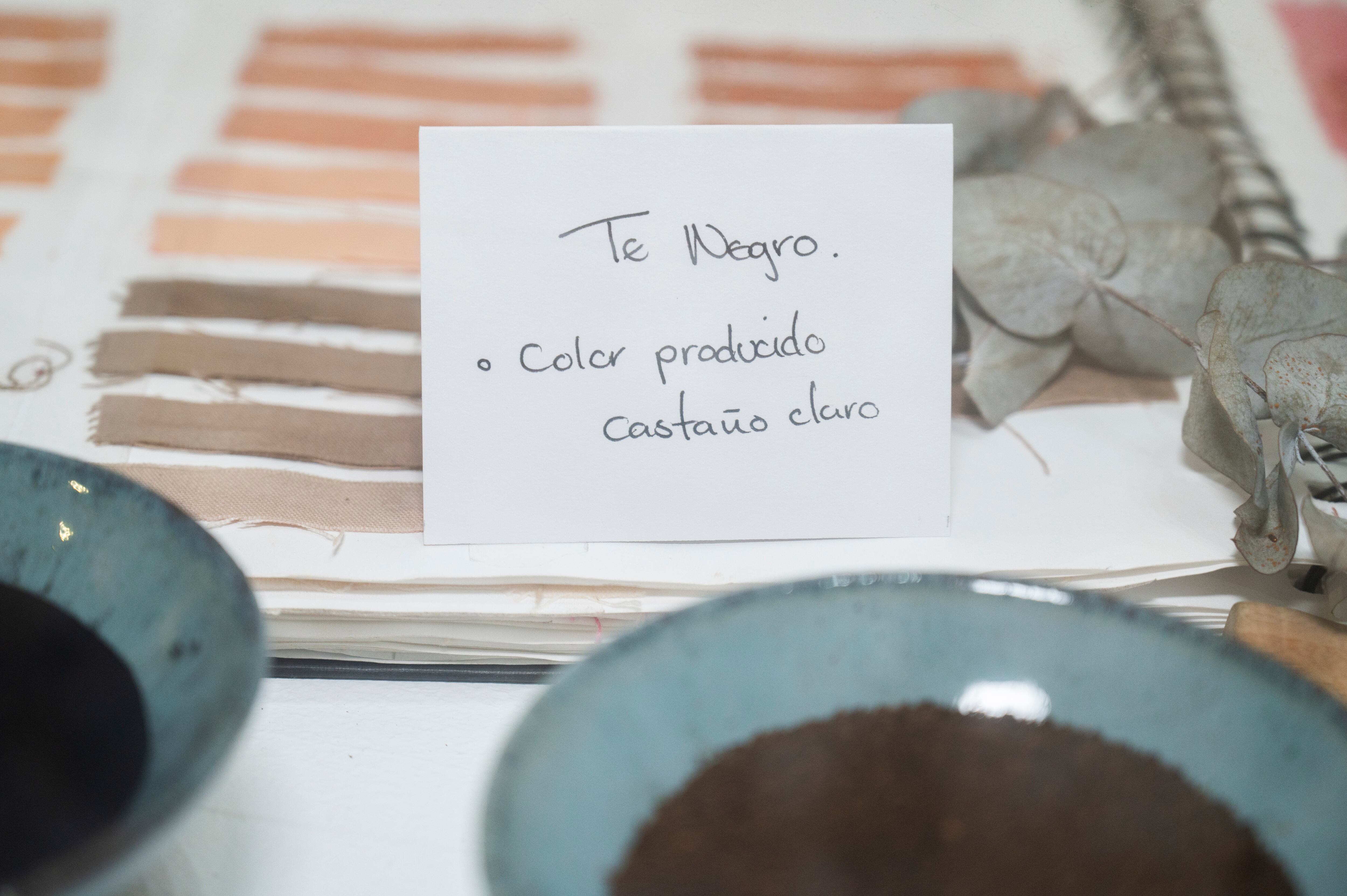 La exposición 'Más allá del Índigo', en la que se realiza una investigación de los pigmentos naturales, se encuentra en la Sala III del Museo de Arte y Diseño Contemporáneo.