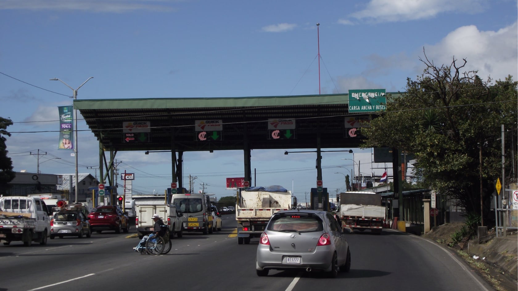 Peaje en General Cañas será demolido desde el lunes con cierres nocturnos y rutas alternas para conductores.