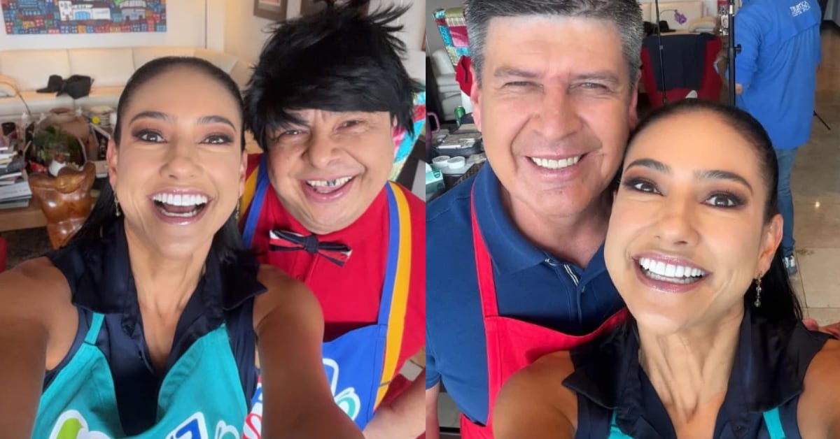 Nancy Dobles en grabación junto a Juanka Galindo y Carlos Álvarez.