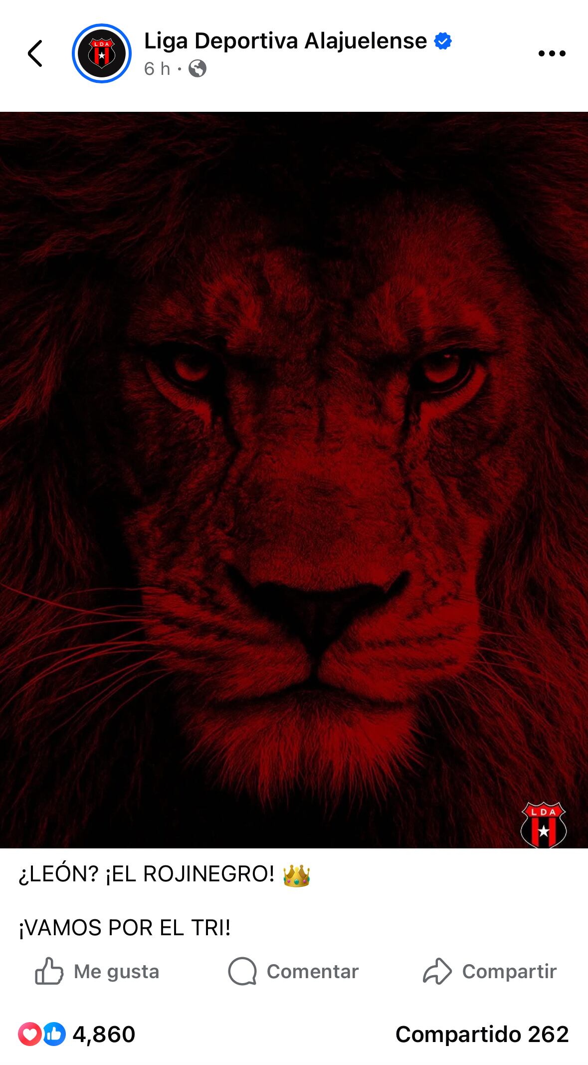 Liga Deportiva Alajuelense hizo un pronunciamiento sobre ese debate generado en Honduras sobre cuál es el León de Centroamérica.