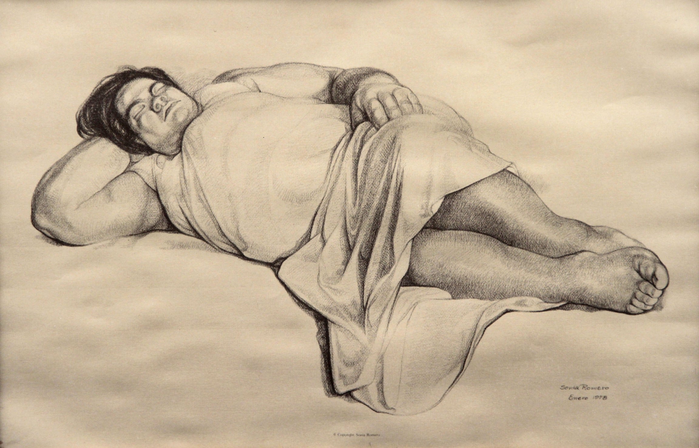 'Mujer dormida', obra de 1978 de Sonia Romero.