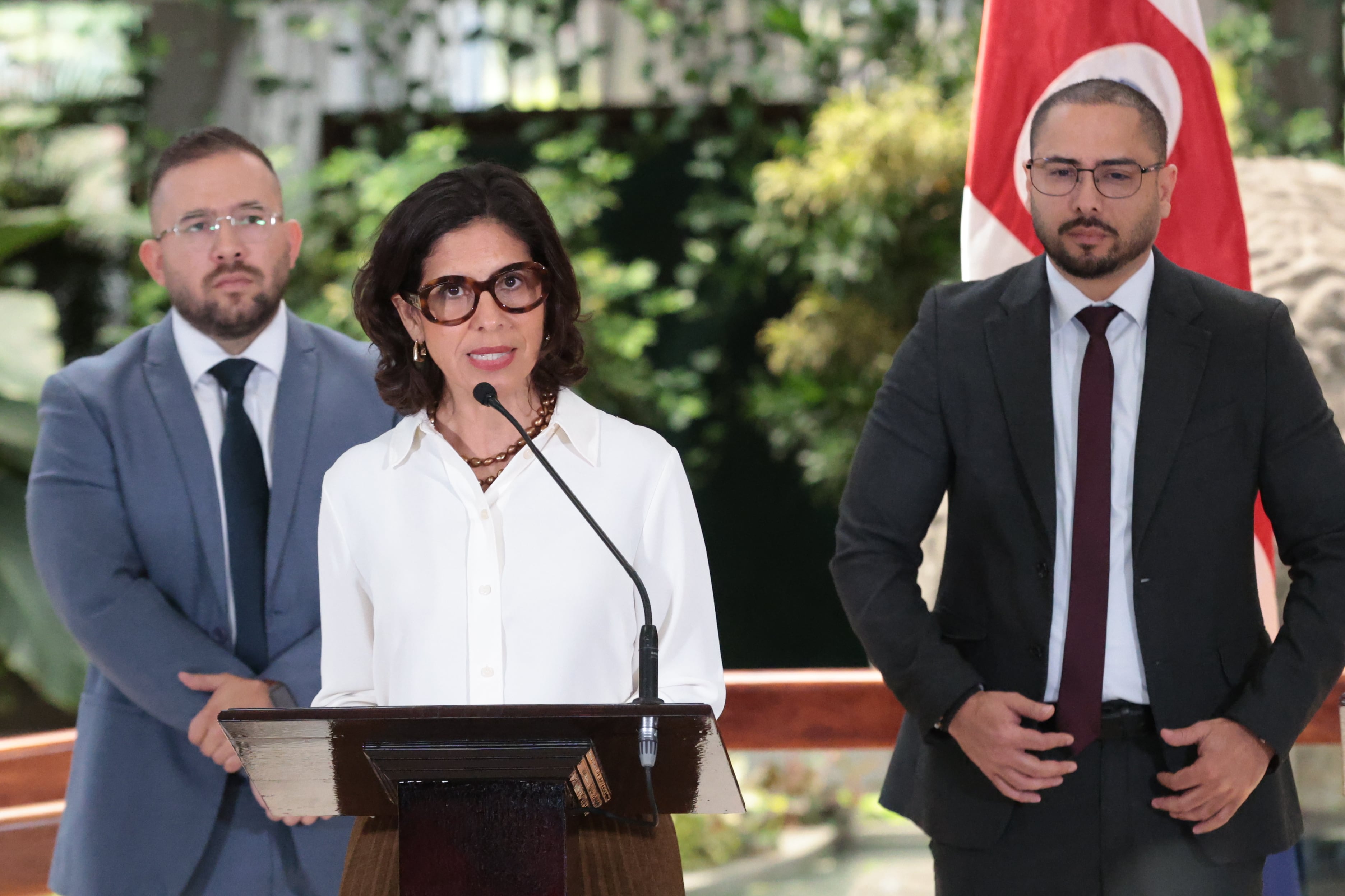 Conferencia de prensa en casa presidencial sobre ataque cibernético / foto John Durán