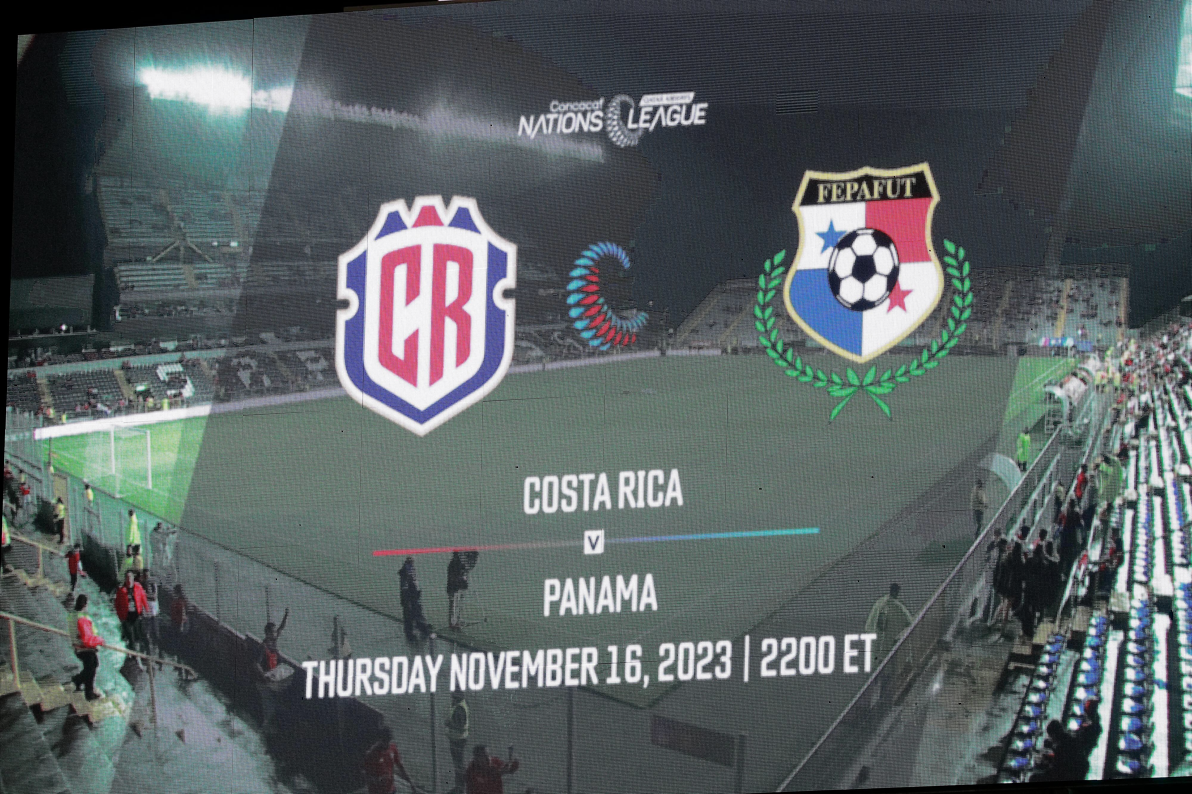 16/11/2023 Estadio Ricardo Saprissa, Tibás. La Selección Nacional de Costa Rica recibió a la Selección de Panamá, en partido de ida por los Cuartos de Final de la Liga de Naciones de Concacaf.