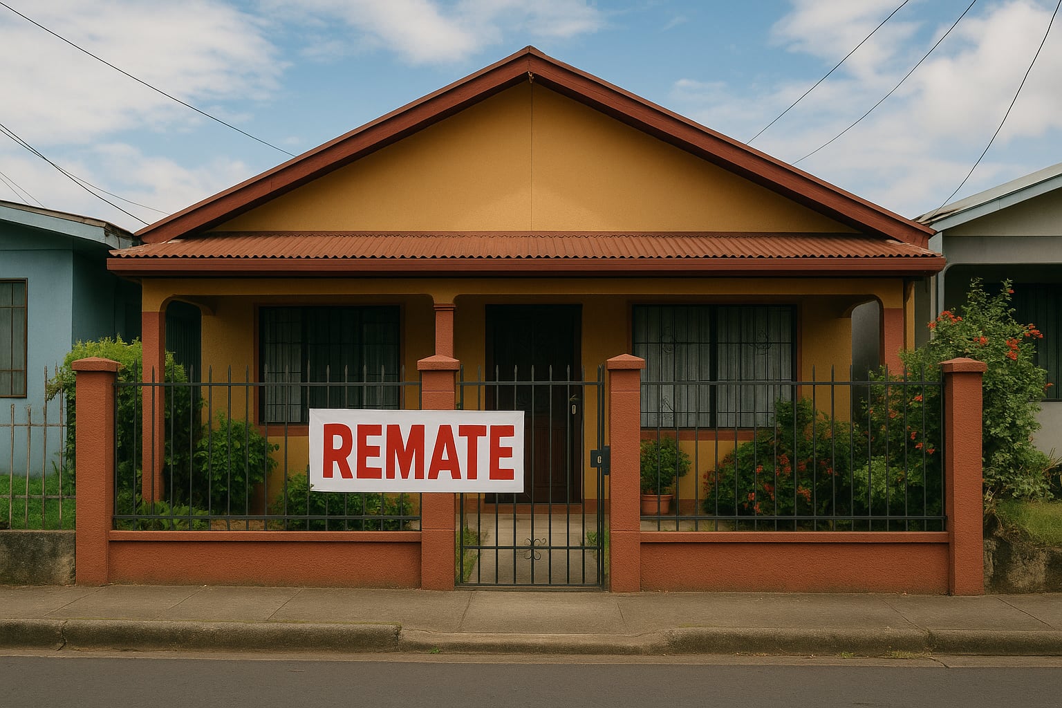 Remate de cinco casas desde ¢9.286.000 en Costa Rica. Oportunidades en Limón, Alajuela, Cartago y Puntarenas con descuentos de hasta el 60%. (Imagen con fines ilustrativos)