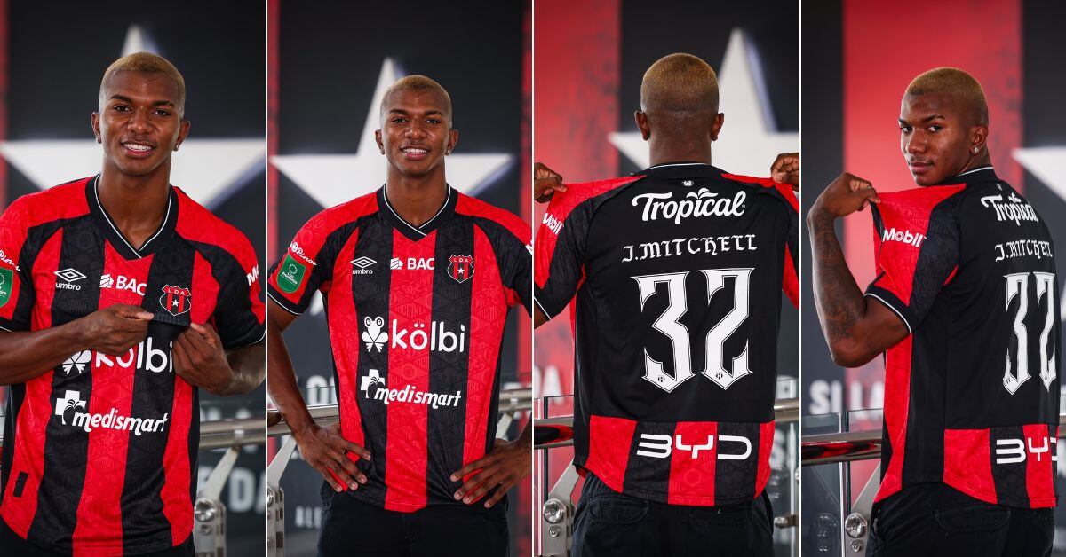 Jeyland Mitchell acudió al CAR para despedirse de sus amigos de Liga Deportiva Alajuelense.