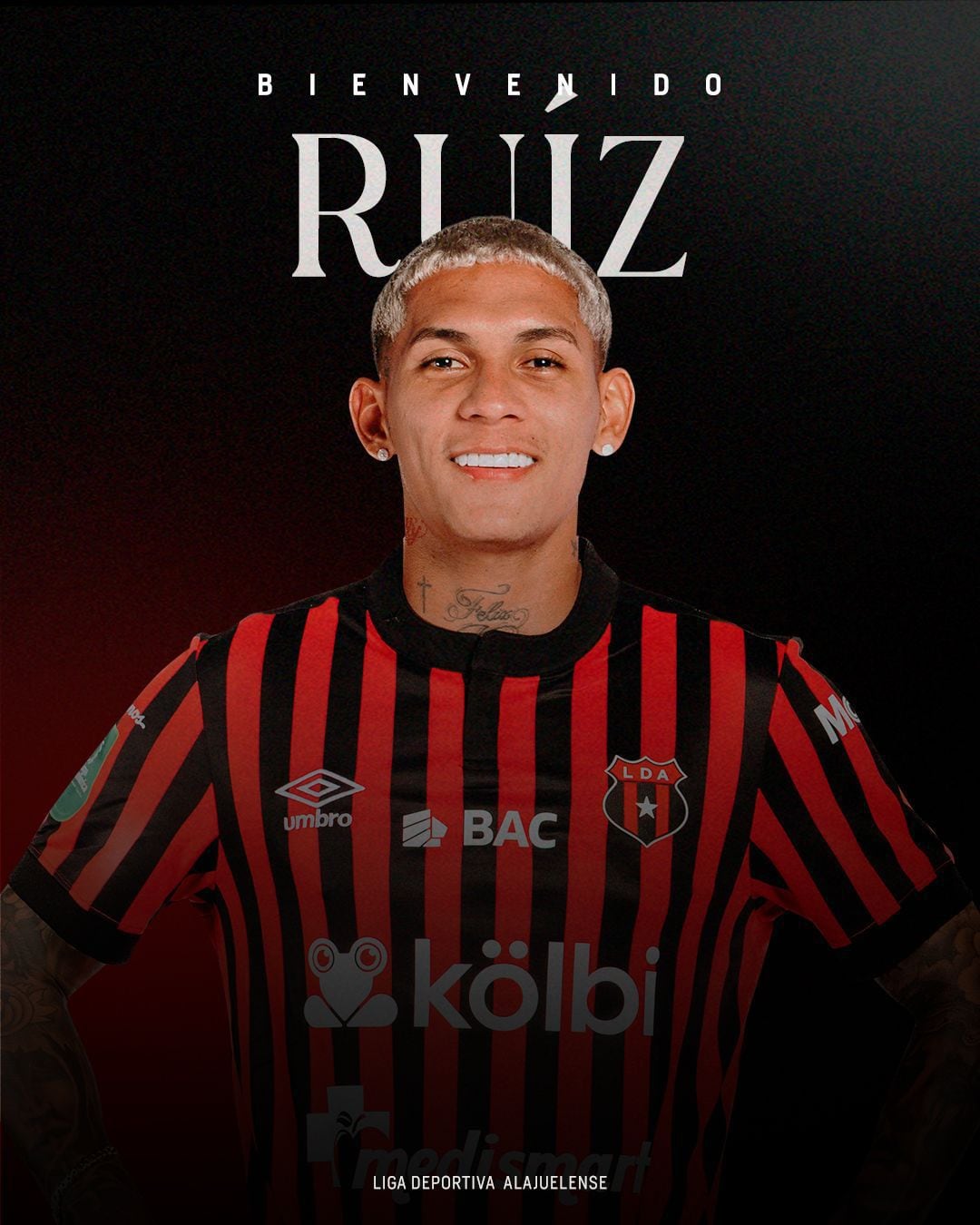 John Paul Ruiz está de vuelta en Liga Deportiva Alajuelense.
