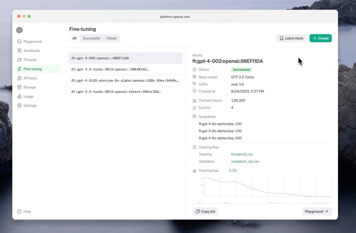OpenAI introduce ajustes en GPT-4o, permitiendo personalización con datos propios para optimizar respuestas.