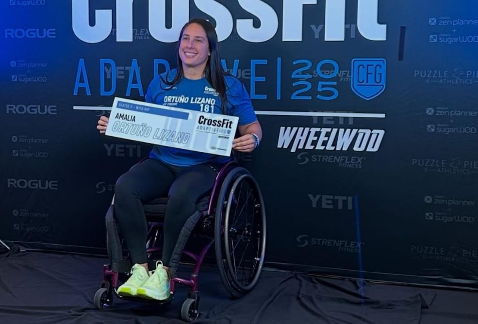 Amalia Ortuño
Pentacampeona Mundial de CrossFit
Atleta Paralímpica
Mundial en Las Vegas, Estados Unidos
11 de setiembre
Cortesía: Amalia Ortuño
