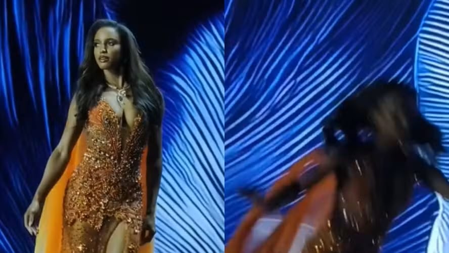 La candidata de Jamaica se cayó del escenario en Tailandia y tuvo que ser hospitalizada, lo que la dejó fuera de la final.