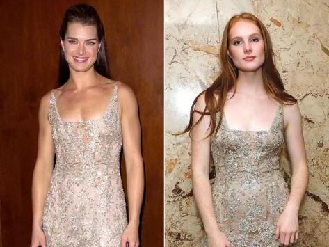 Grier Henchy causó sensación con un vestido de lentejuelas que utilizó Brooke Shields en los 2000