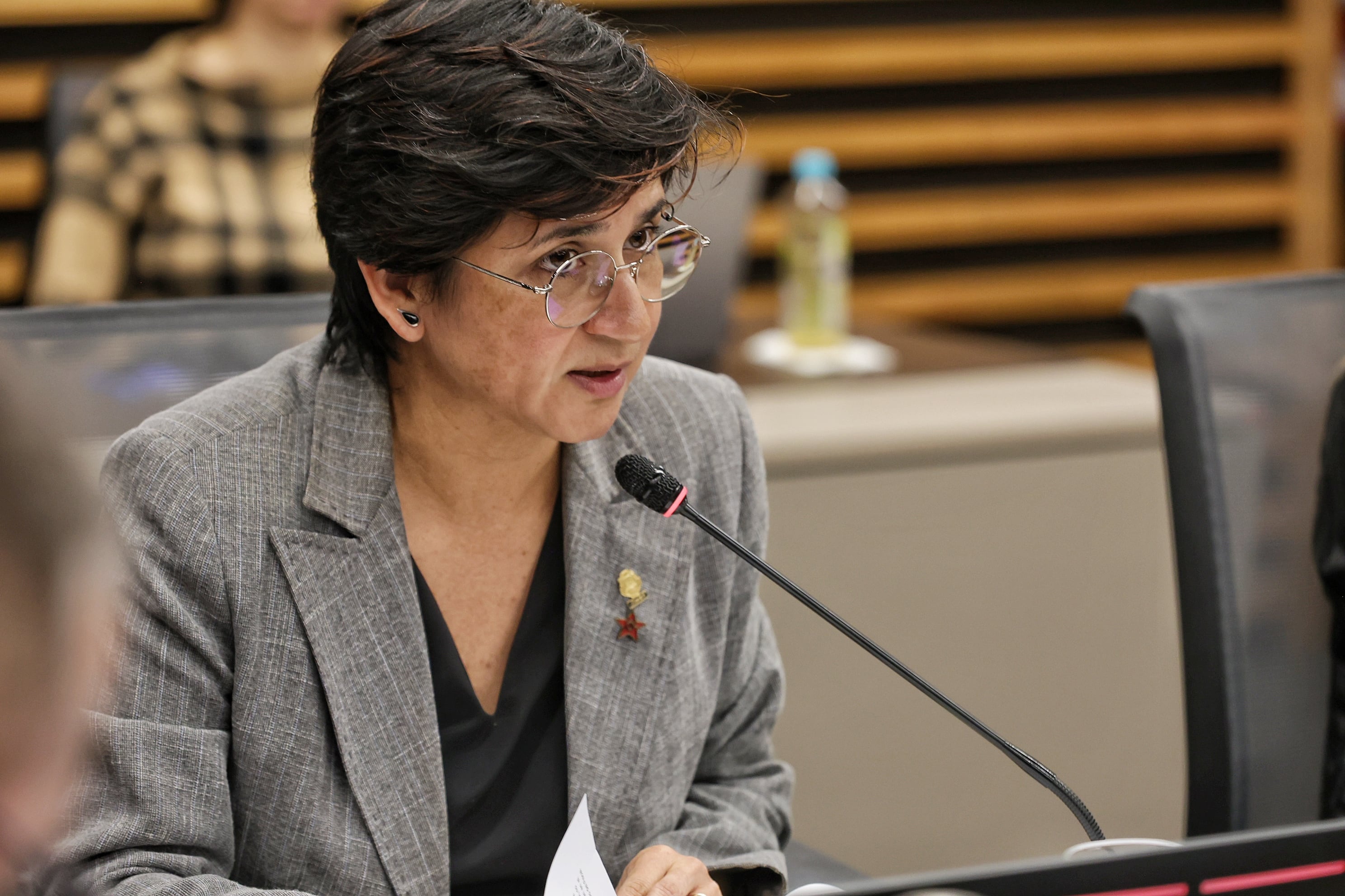 05/09/2025/ Comisión especial sobre levantamiento de la inmunidad de Rodrigo Chaves donde participaron los diputados Andrea Álvarez, Rocio Alfaro y Daniel Vargas / foto John Durán