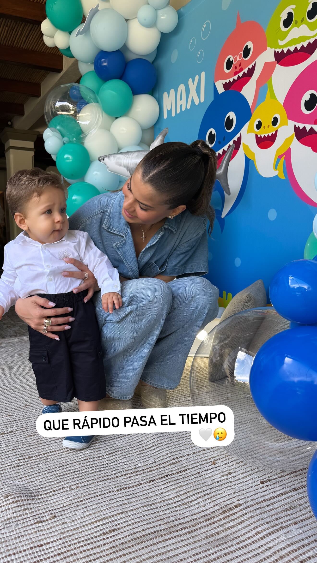 Luciana Prada, tía de Maxi, compartió en redes sociales emotivas fotos del festejo el cual tuvo temática de tiburones.