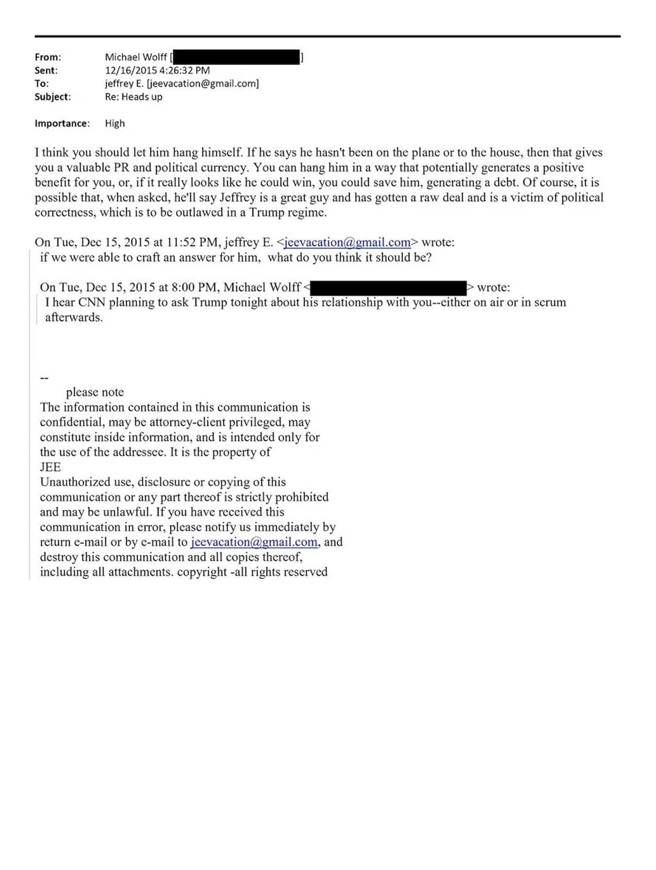 Emails Trump Epstein