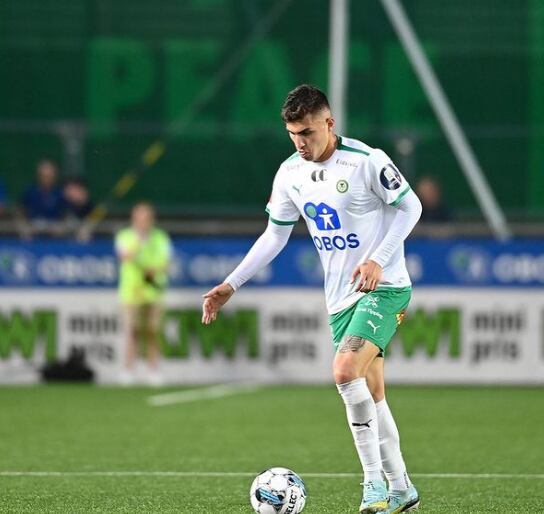 Fernán Faerron llegó al Hamarkameratene de Noruega a inicios del año pasado, pero no tuvo mucha participación en este club. Instagram.