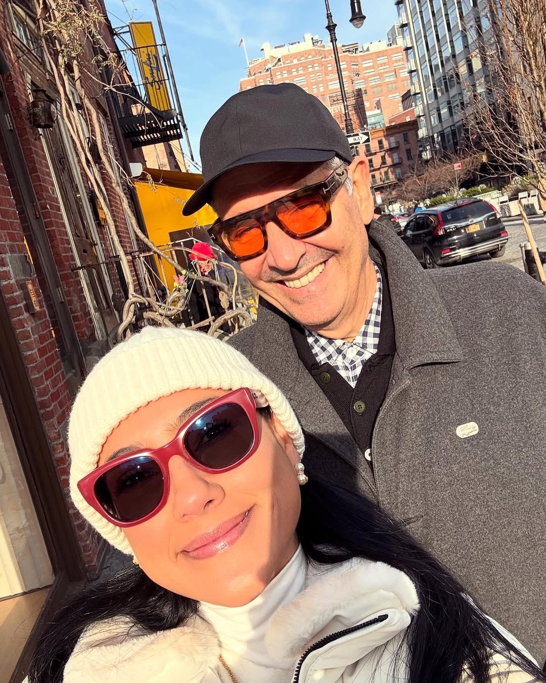 Primer plano de Nancy Dobles e Ignacio Santos en Nueva York