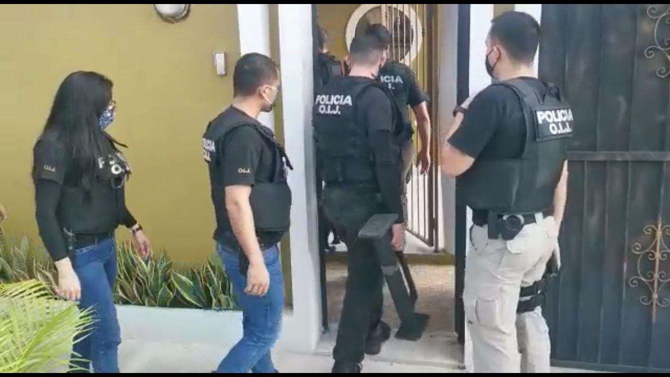 Allanamientos por caso Diamante. Foto OIJ.