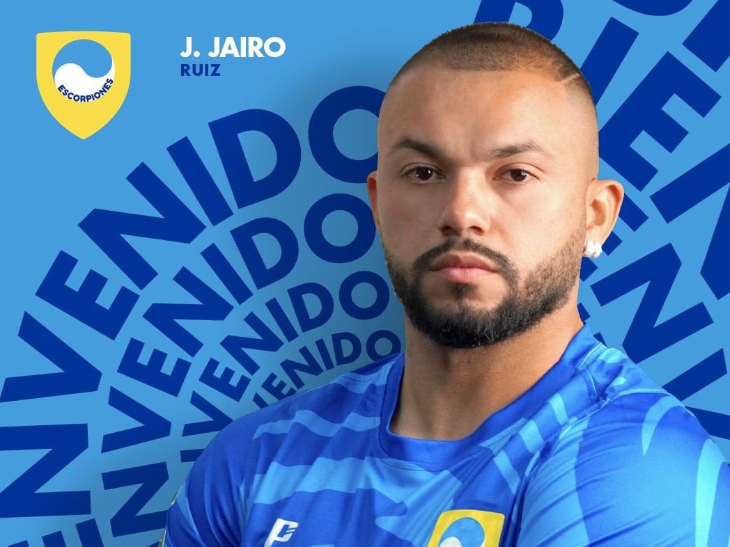 John Jairo Ruiz fue anunciado como fichaje de Escorpiones.