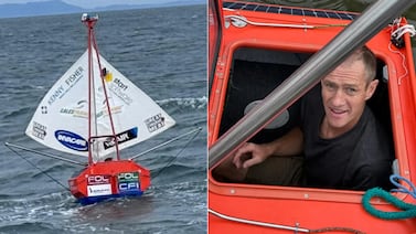 Inglés intenta cruzar el Atlántico en un barco de apenas 1,19 metros tras accidente que destruyó su proyecto anterior