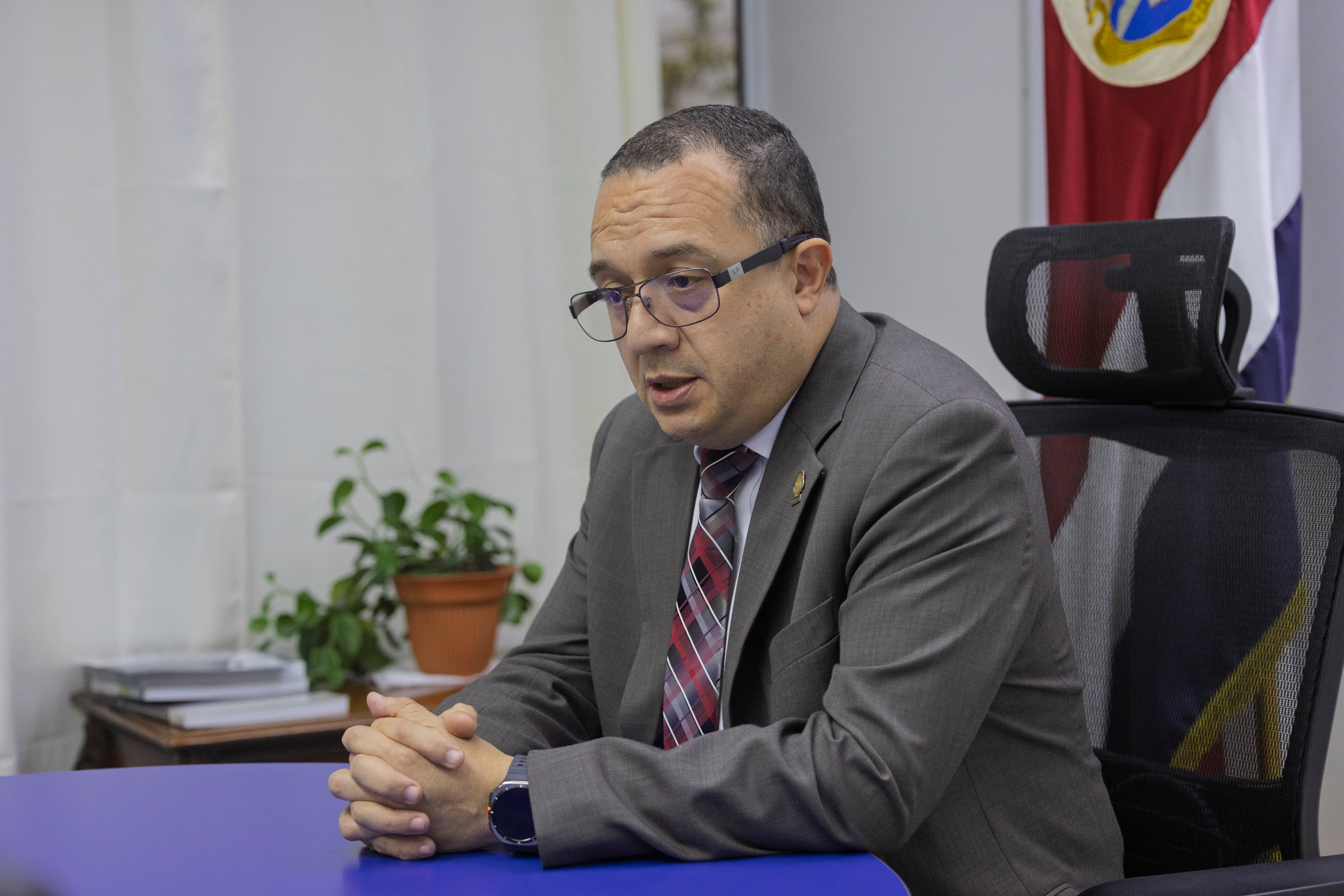 17/07/2026, San José, Barrio Cordoba, Ministerio de Seguridad, entrevista con Gerald Campos, ministro de seguridad.