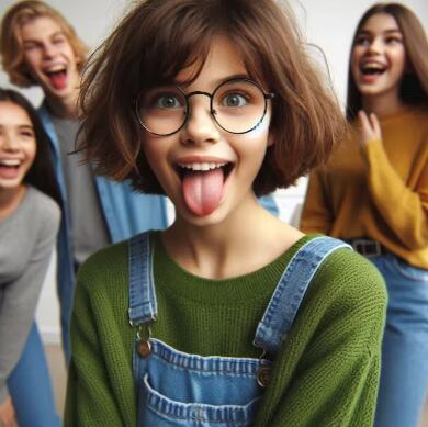 Así se vería Riley, de Intensamente, según la Inteligencia Artificial. Foto: Copilot