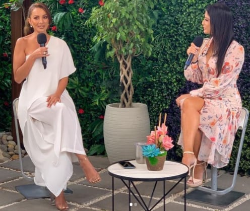 Verónica González apareció la mañana del 5 de abril en el programa 'La Revista'. La presentadora Paula Brenes la presentó como la nueva ficha de Multimedios. Foto: IG Multimedios