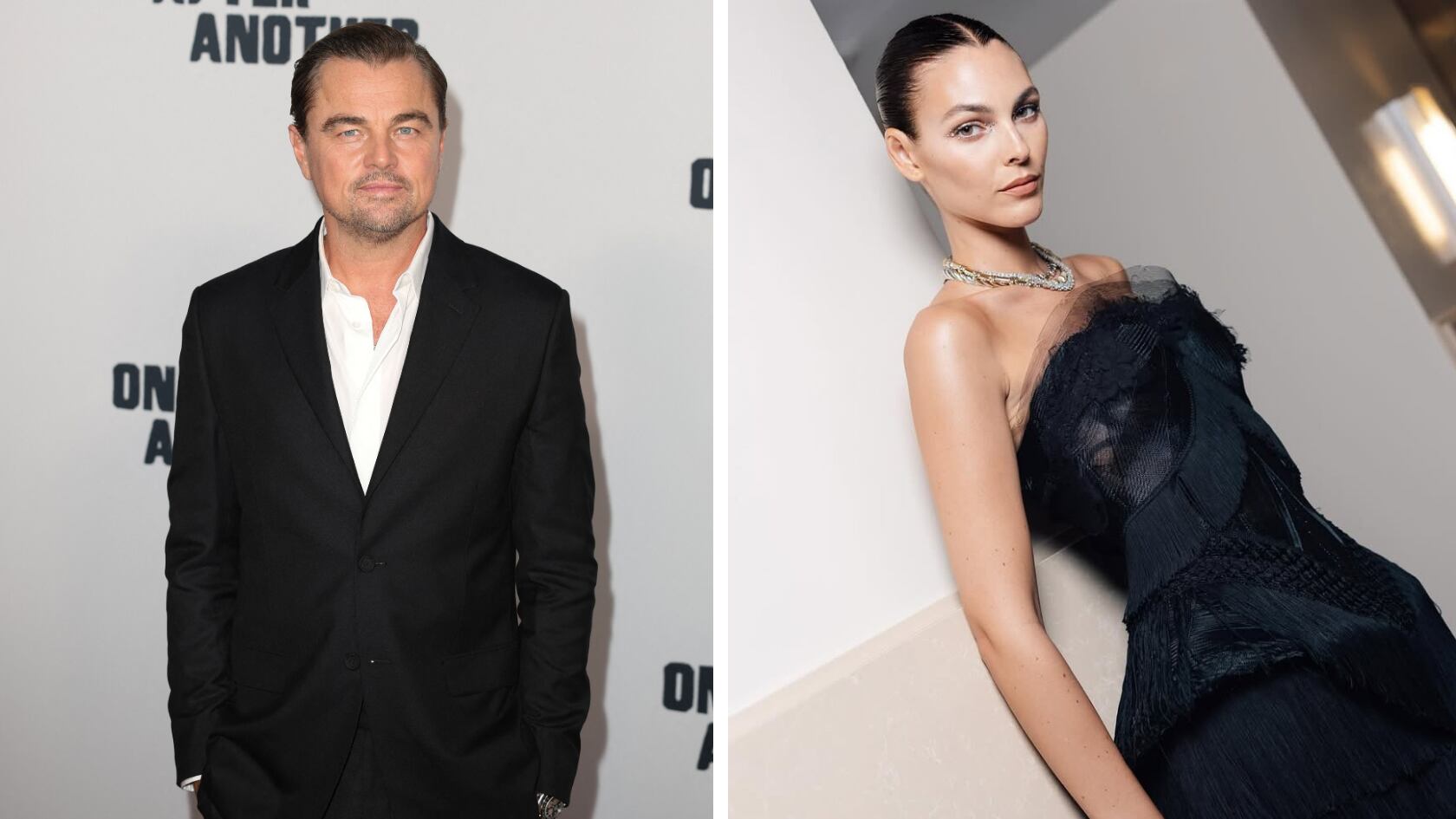 Leonardo DiCaprio asistió al estreno de su película con su novia, quien estuvo con sus padres pero no posó con él ante las cámaras.