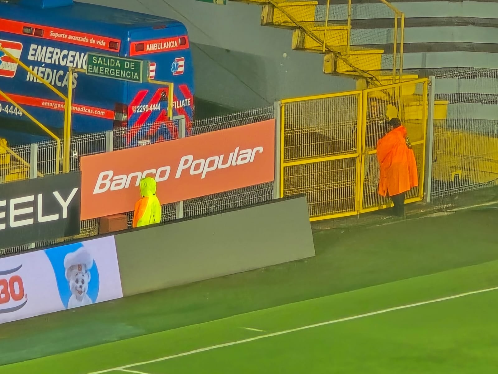 Así lucía donde se veía el tiempo en el Ricardo Saprissa.
