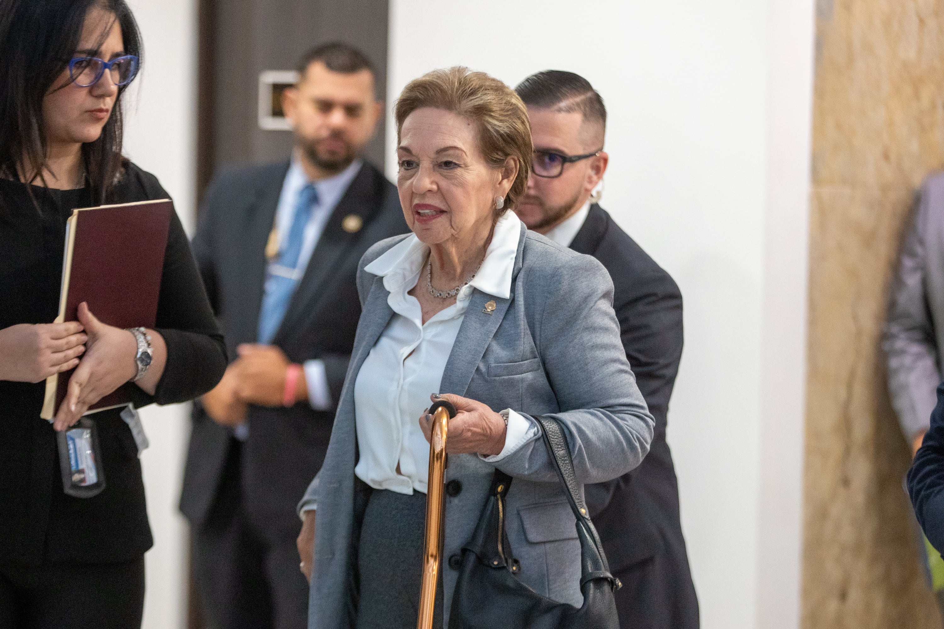 30/11/2023, San Jose, Corte Suprema de Justicia, reunión de los tres poderes de la República, el presidente de la República Rodrigo Chávez, el presidente de la asamblea legislativa Rodrigo Arias, el presidente de la Corte Suprema de Justicia Orlando Aguirre, la ministra de presidencia Natalia Díaz y la diputada Gloria Navas.