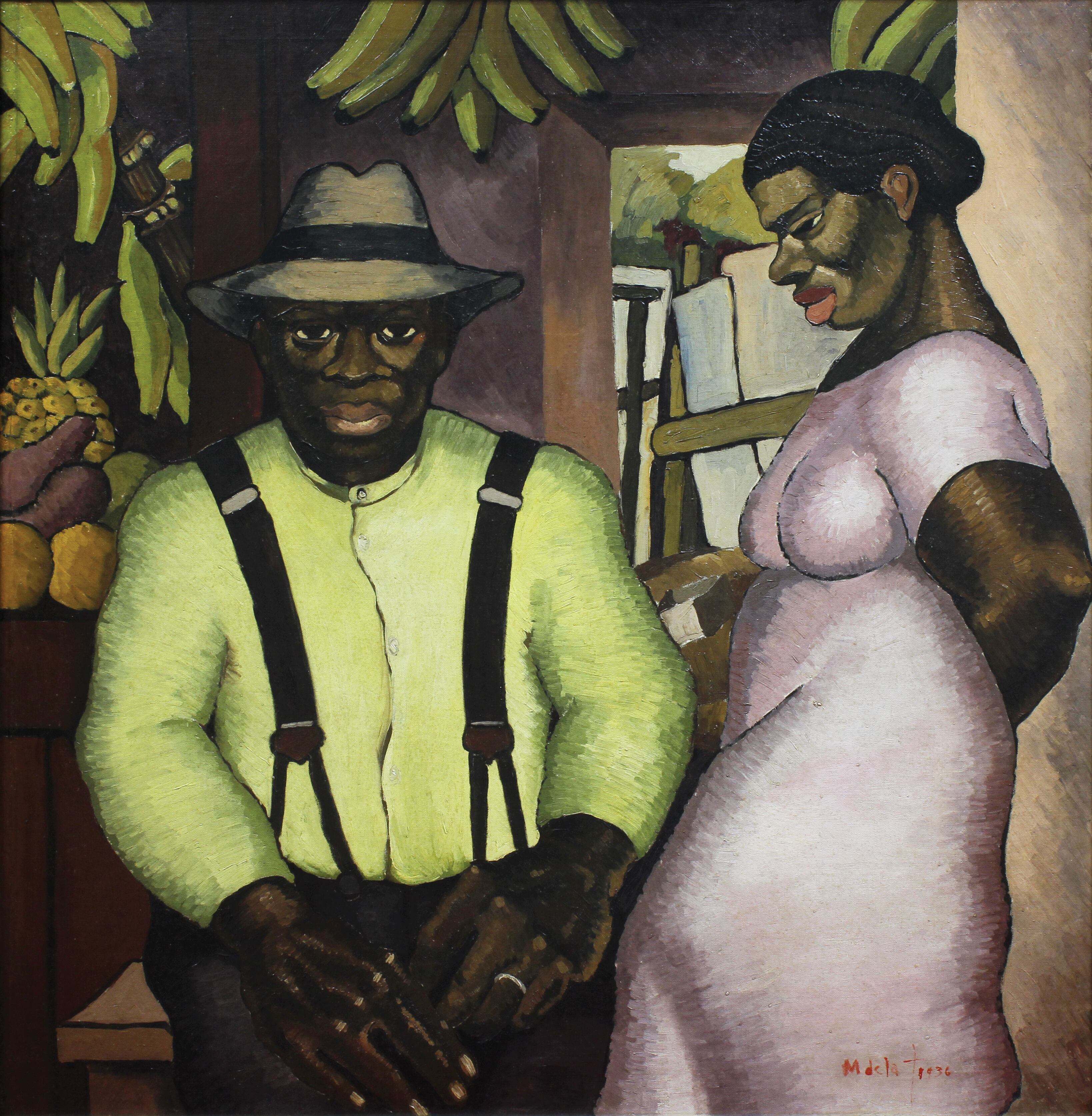 'Negros de Limón', de Manuel de la Cruz González, colección de los Museos del Banco Central.