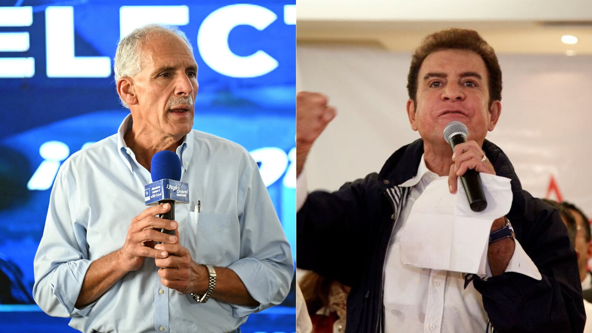 Nasry Asfura y Salvador Nasralla, candidatos en pugna en elecciones de Honduras