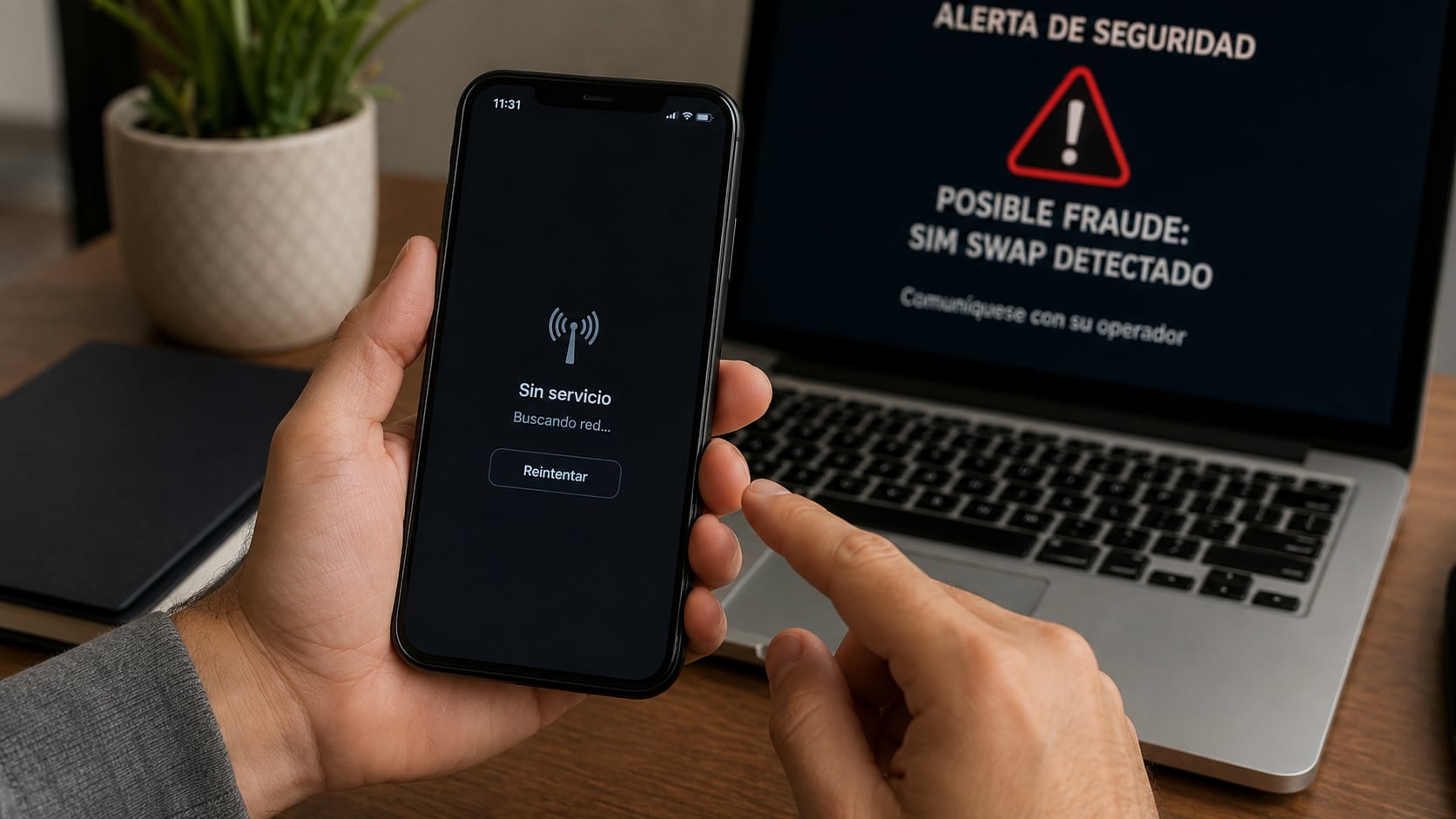 El fraude SIM Swap permite clonar su chip para robar cuentas bancarias, redes sociales y datos personales. La pérdida repentina de señal puede ser una señal de alerta.
