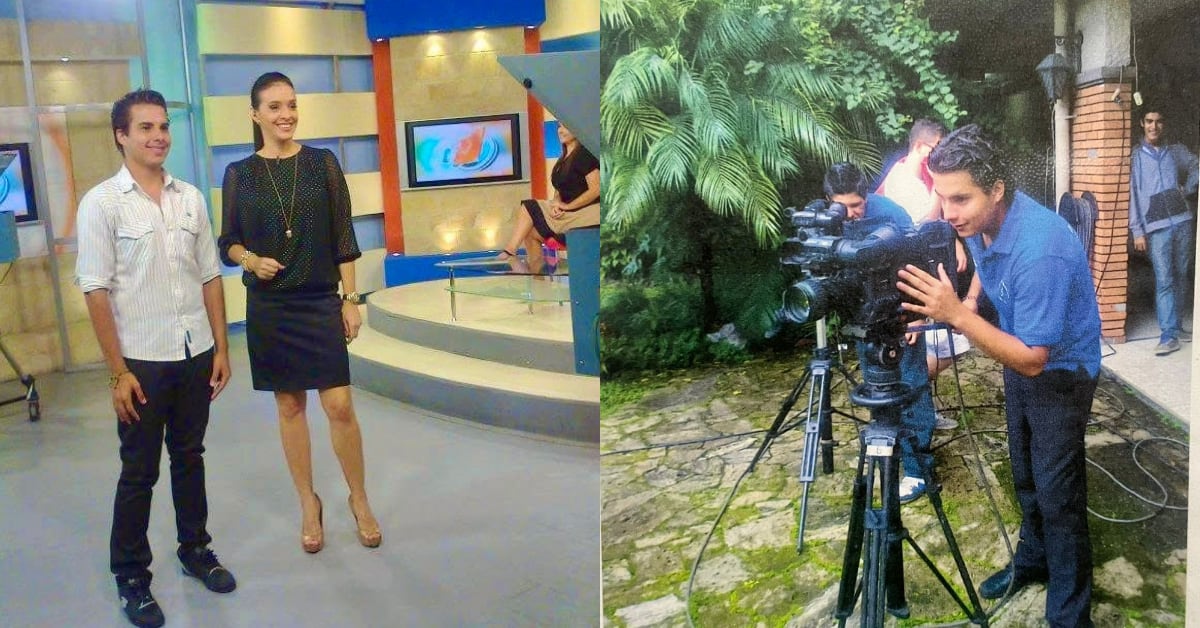 Julio visitó los sets de Repretel en diversos momentos de su vida, aún siendo muy joven. En las fotografías en 'Informe 11' y 'Giros' en el 2012.