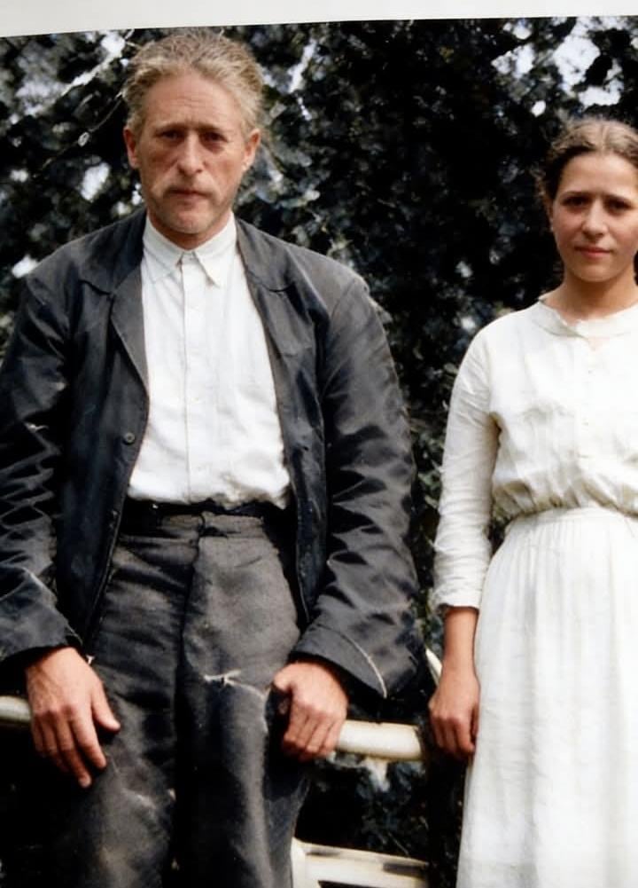 Don Lucas Vargas, creador del queso Turrialba, junto a su esposa “Chana” Salas.