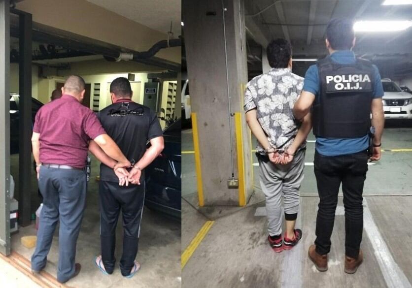 El OIJ capturó al taxista en Naranjo y, en otro caso de delitos sexuales, detuvo en La Aurora a un joven de 23 años por violar a una persona menor de edad. Foto: OIJ,