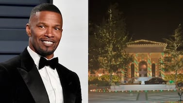 Jamie Foxx celebra en grande la navidad y deslumbra con decoración de su mansión