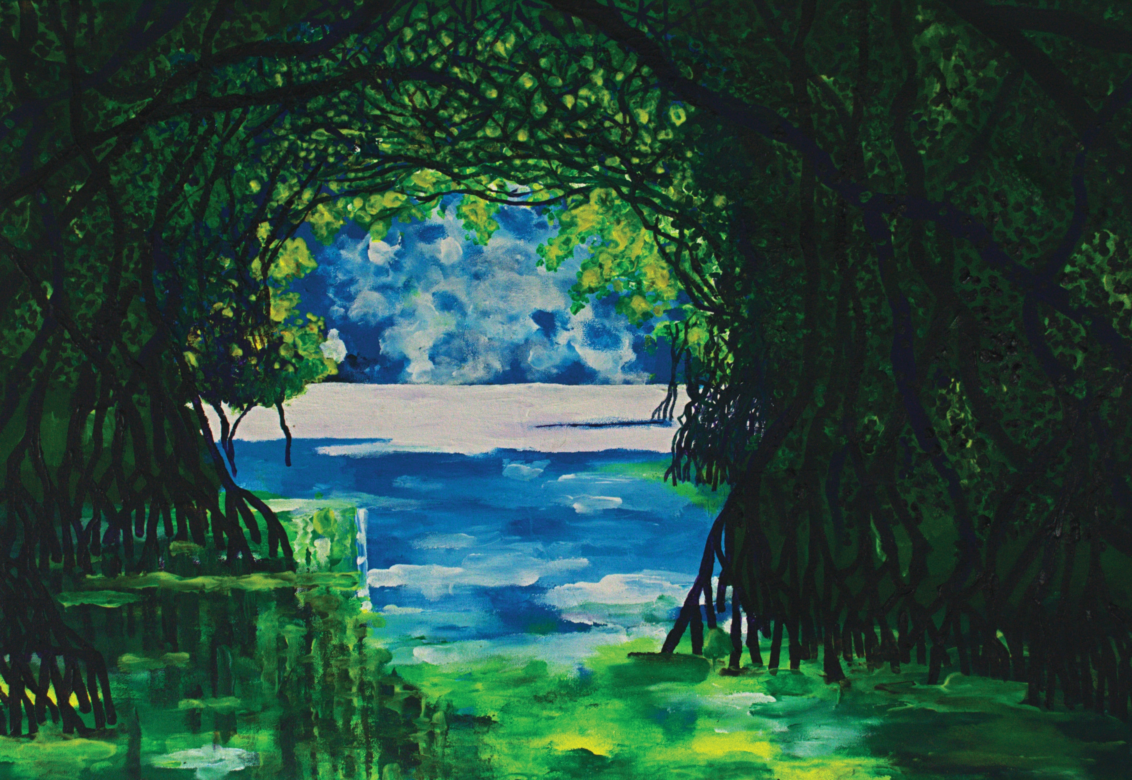 7. Manglar. Acrílico sobre lienzo, 70 x 110 cm. 2026