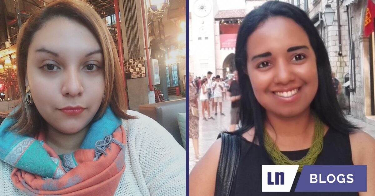 Paola Reyes Pérez (izq.) y María Belisa Torres Pérez siguen en Wuhan, China.