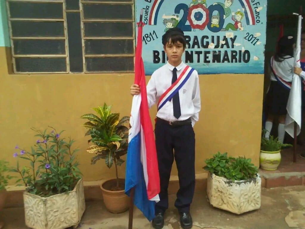 Fernando Lesme durante su época escolar.