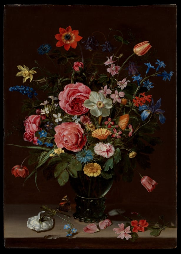 Un ramo de flores, Clara Peeters, flamenca, hacia 1612.