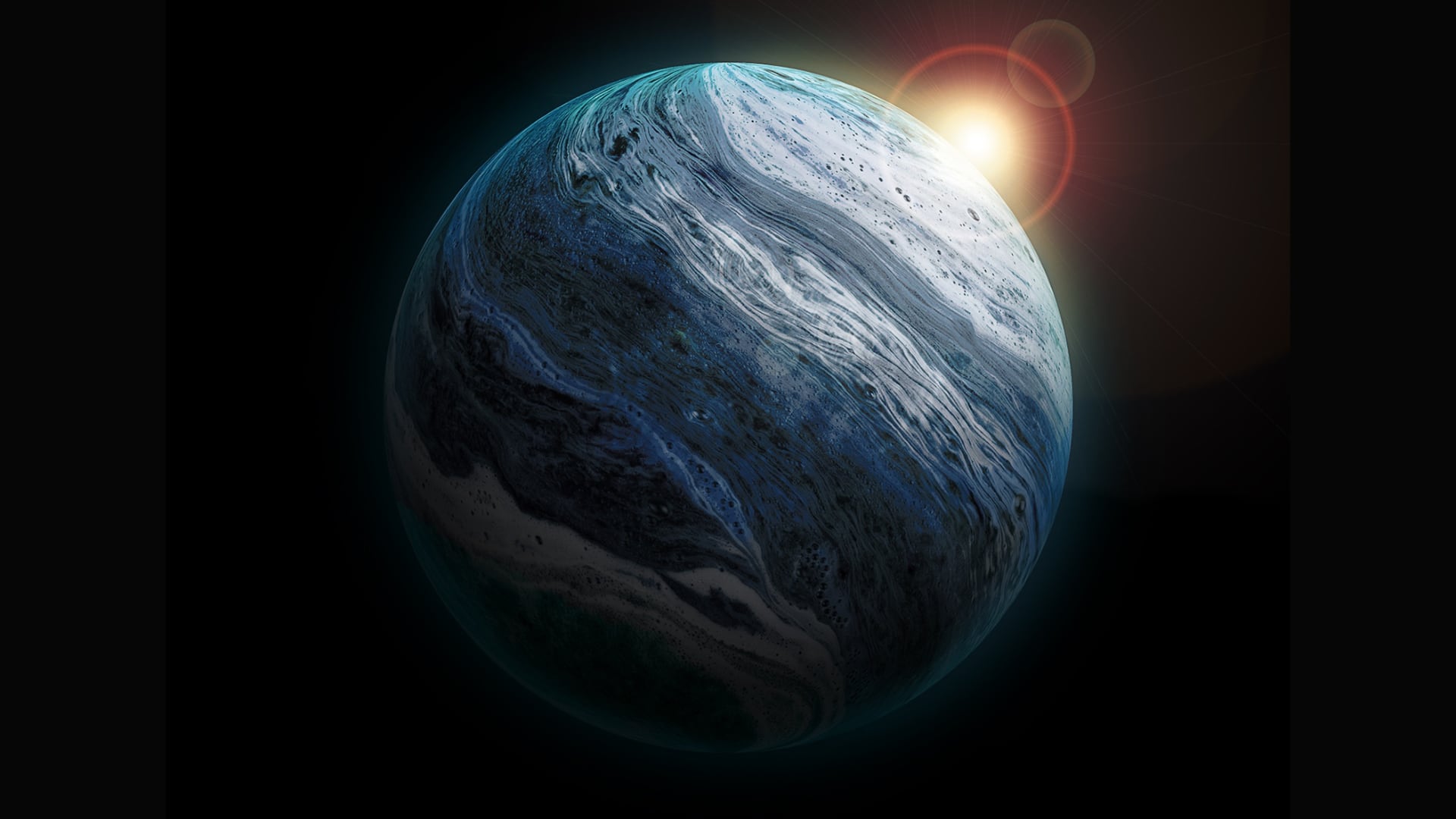 El exoplaneta GJ 251 c, a menos de 20 años luz, podría tener agua líquida y es uno de los mejores candidatos para buscar vida extraterrestre. Imagen con fines ilustrativos.