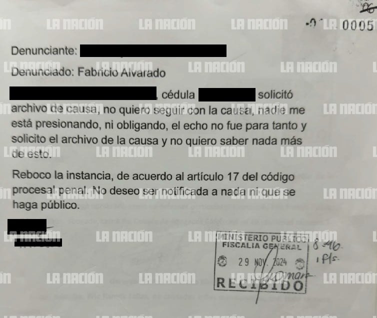 Denuncia Fabricio Alvarado