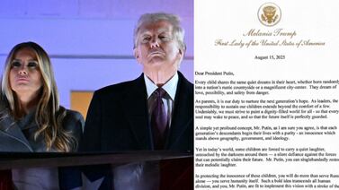 Melania Trump sorprendió con una carta a Vladimir Putin: ¿qué le pidió?